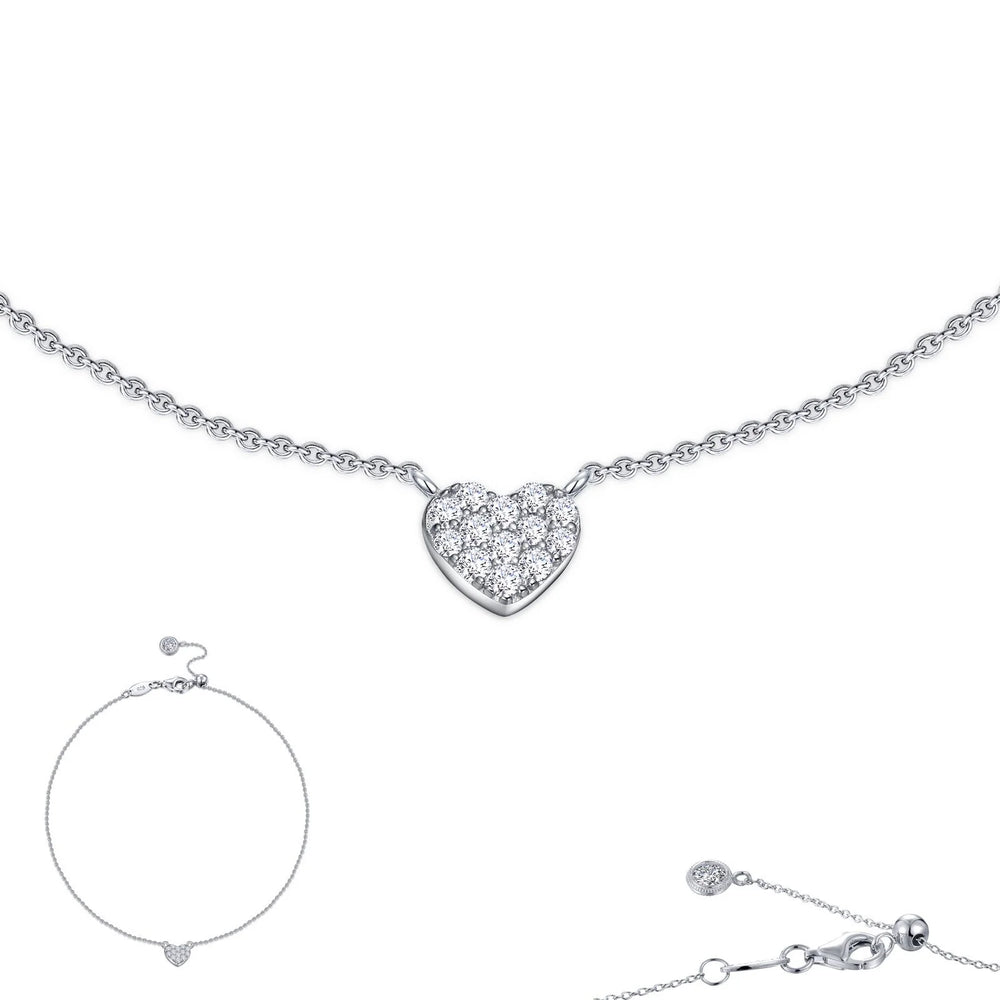 Lafonn Simulated Diamond Mini Heart Anklet 9A006CLP