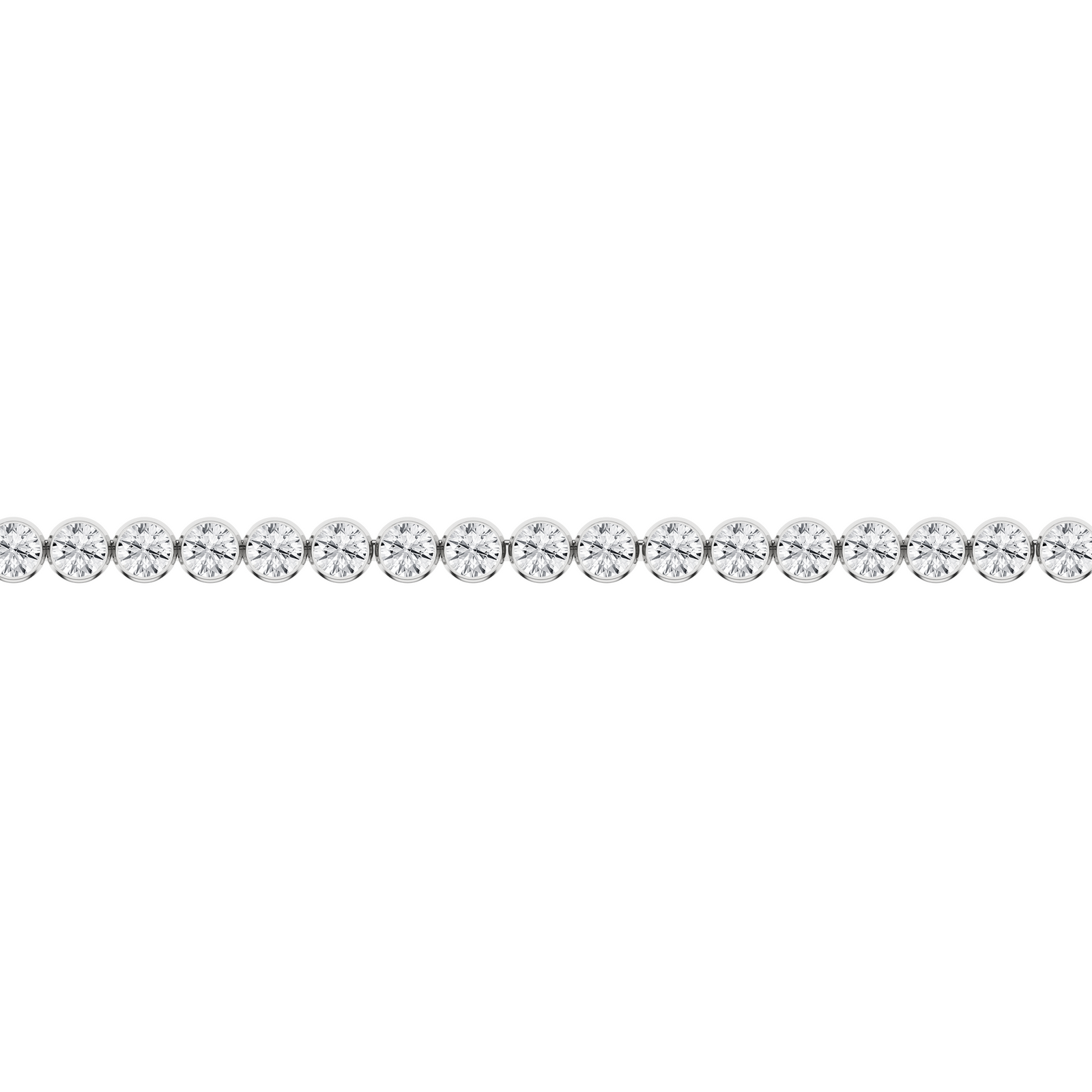 3 Carat Round Lab Grown Diamond 14K Gold Seamless Tennis Bracelet