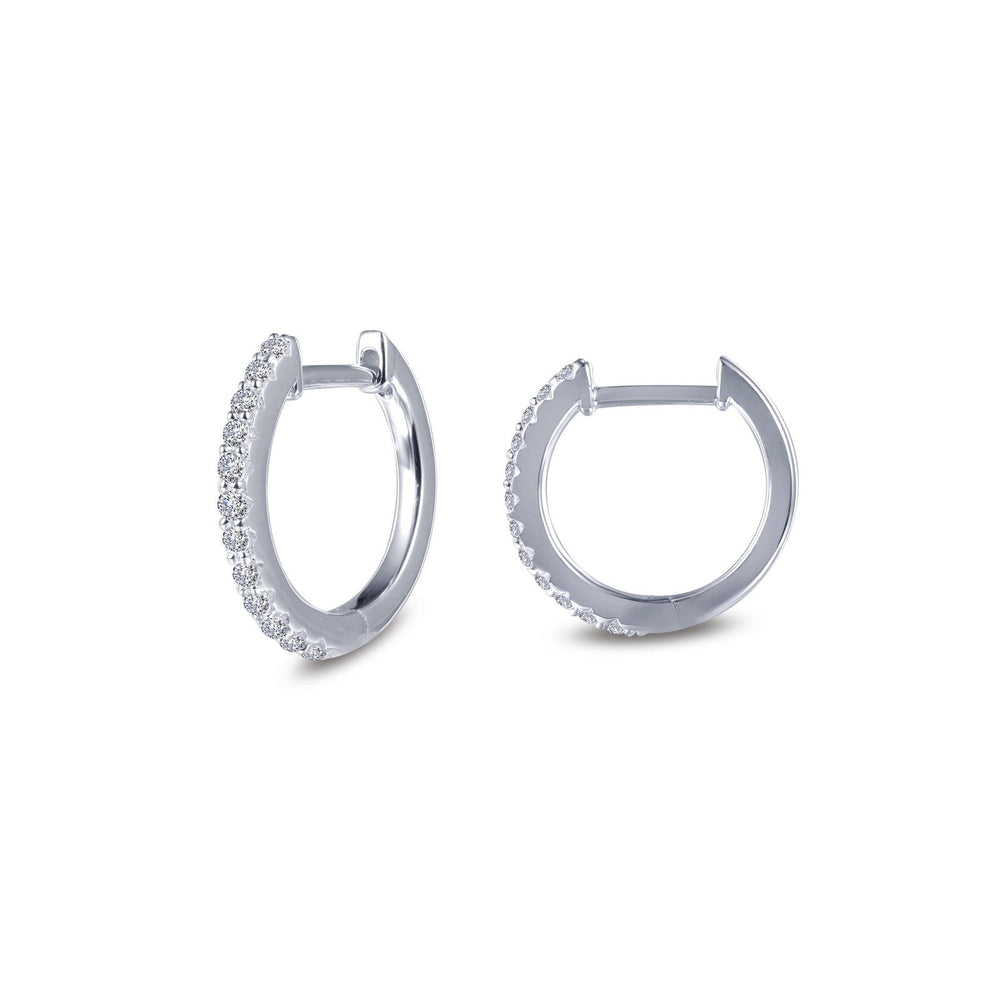 Lafonn Simulated Diamond Dainty Huggie Hoop Earrings E0346CLP
