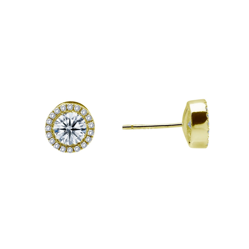 Lafonn Simulated Diamond 0.80ct Halo Stud Earrings E2001CLG00