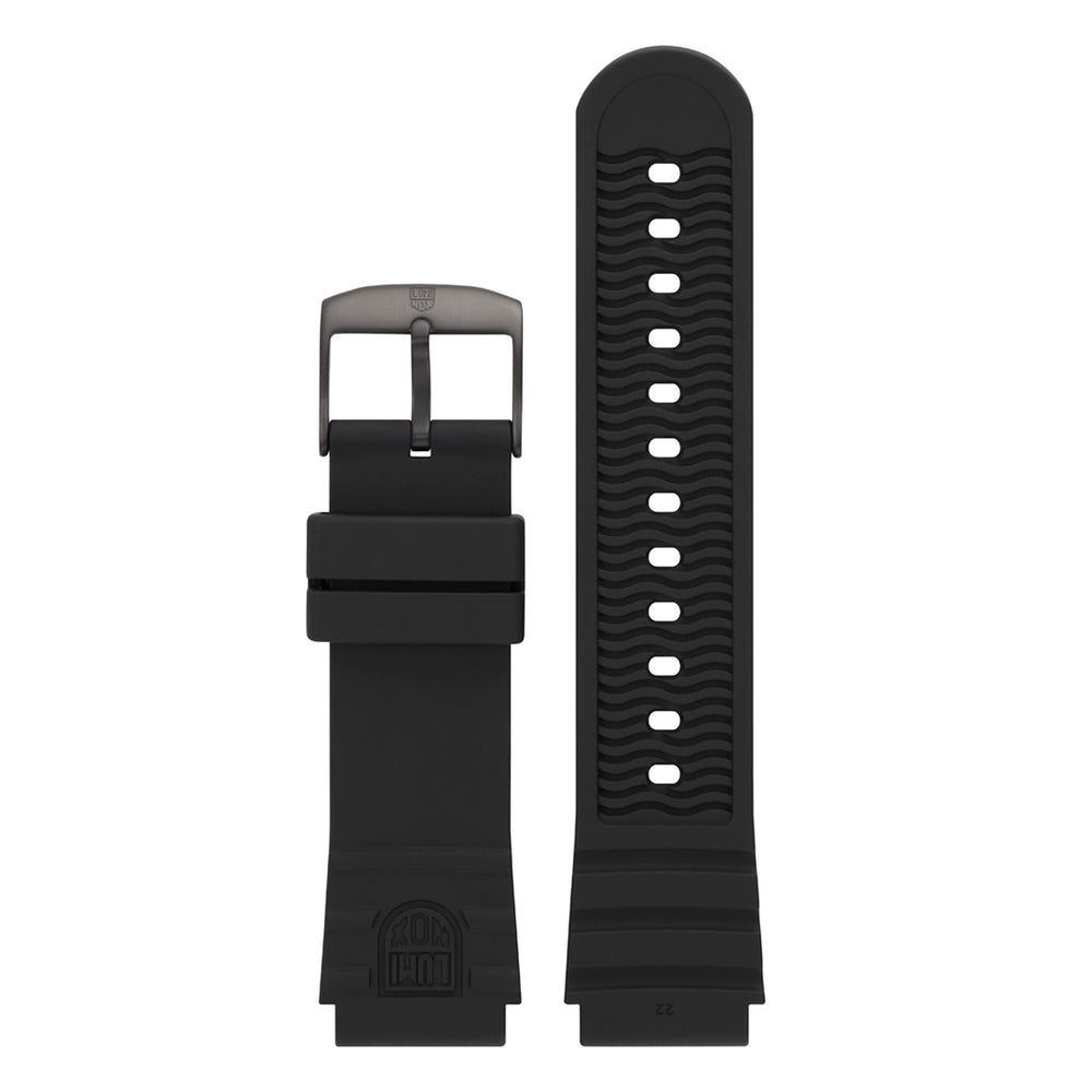 Luminox 22MM Black PU Rubber Strap for Leatherback Sea Turtle Giant Series - FPX.2201.20B.1.K