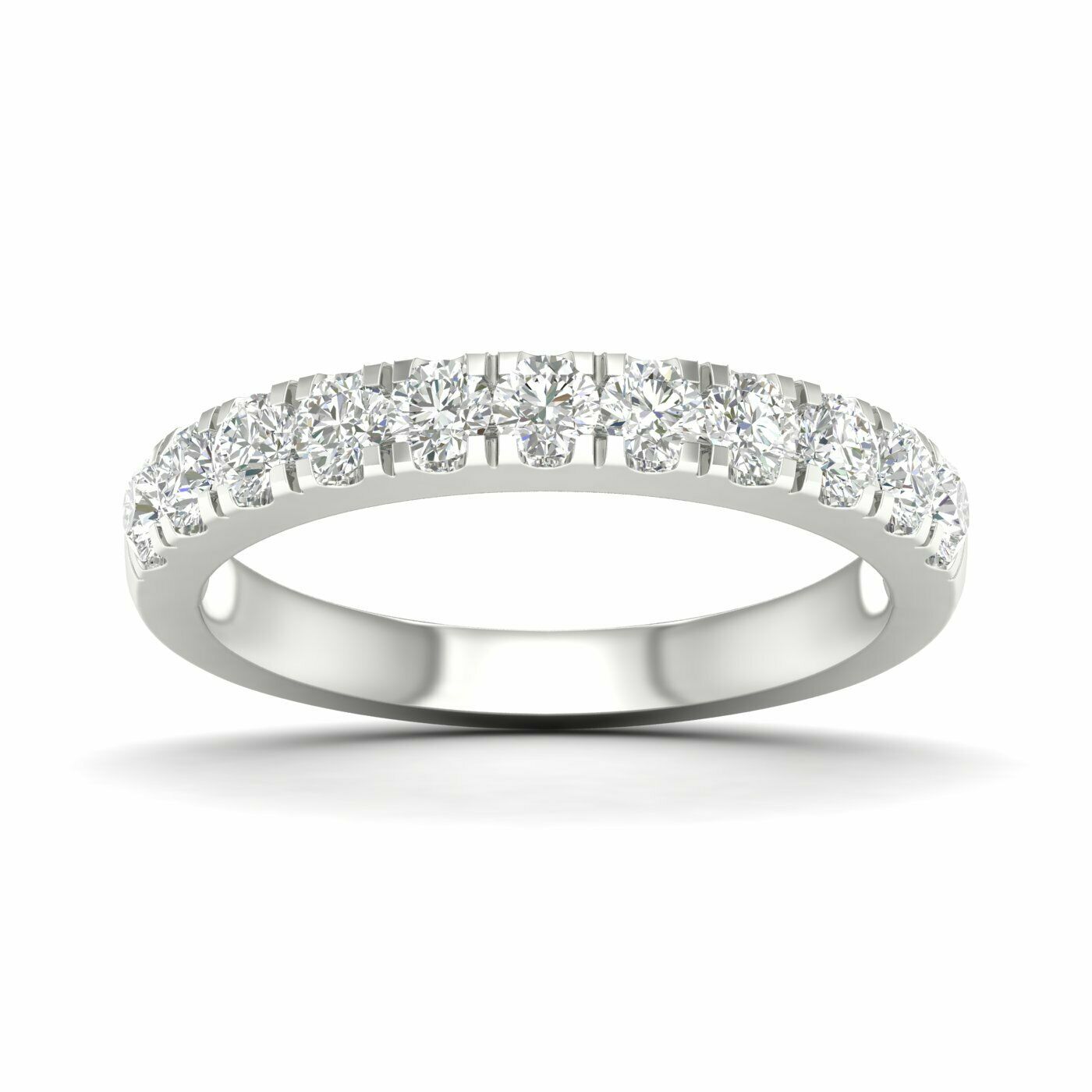 3/4 Carat Round Lab Grown Diamond 14K Gold Anniversary Band