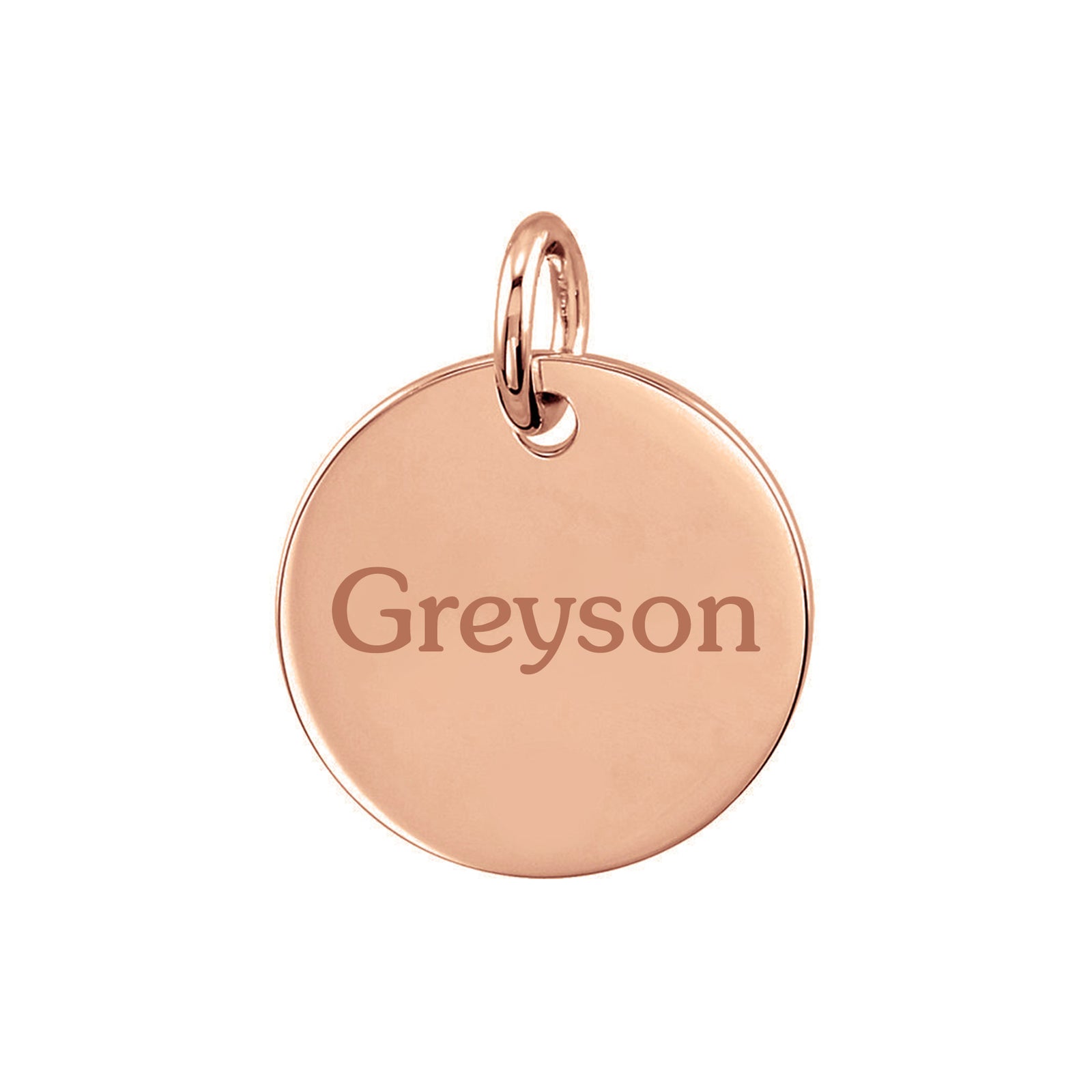 Personalized Medium Disc Pendant