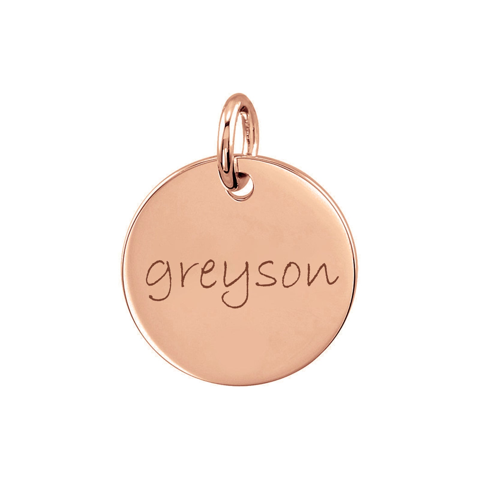 Personalized Medium Disc Pendant