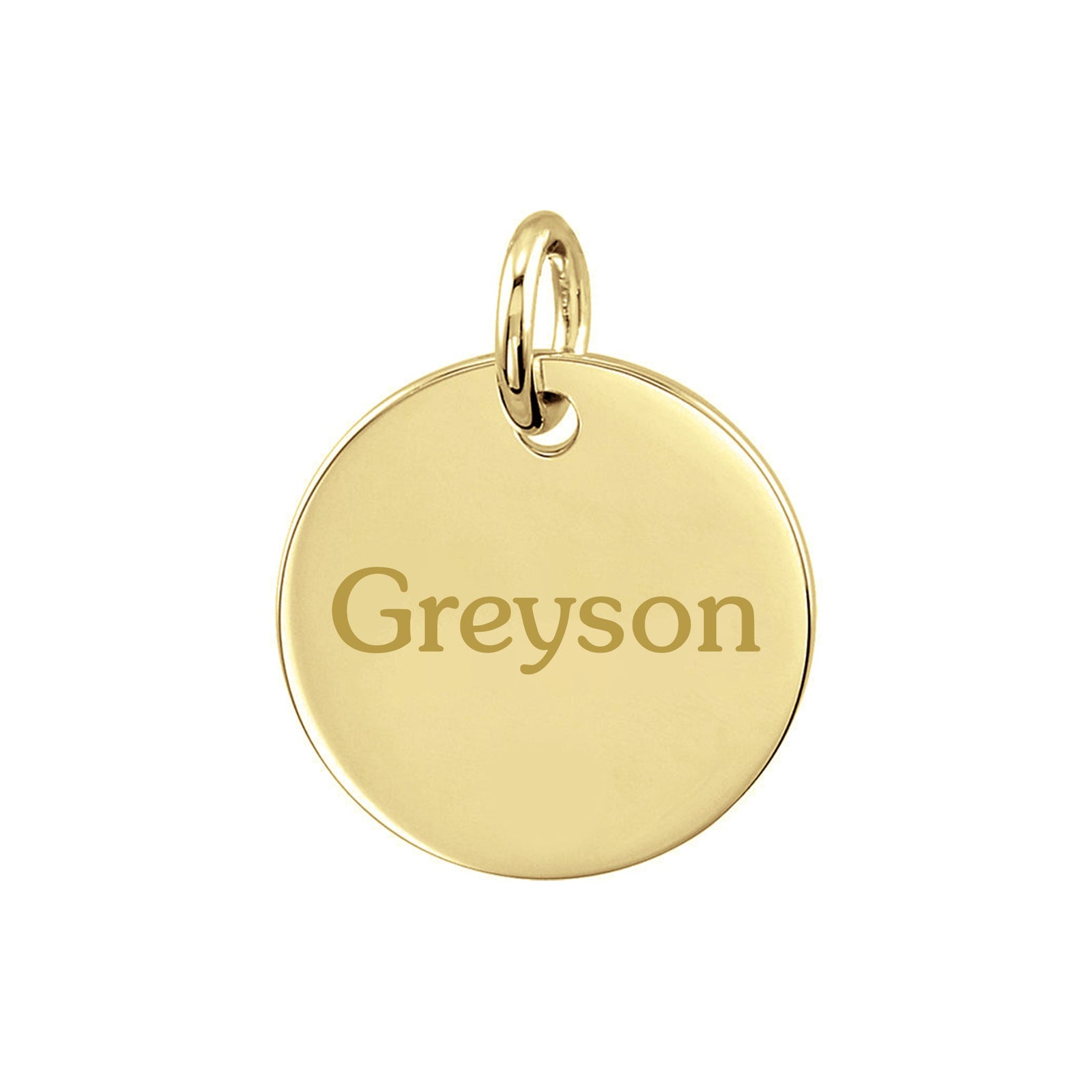 Personalized Medium Disc Pendant