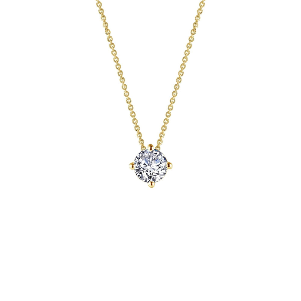 Lafonn Simulated Diamond 0.85ct East West Prong Solitaire Necklace N0173CLG