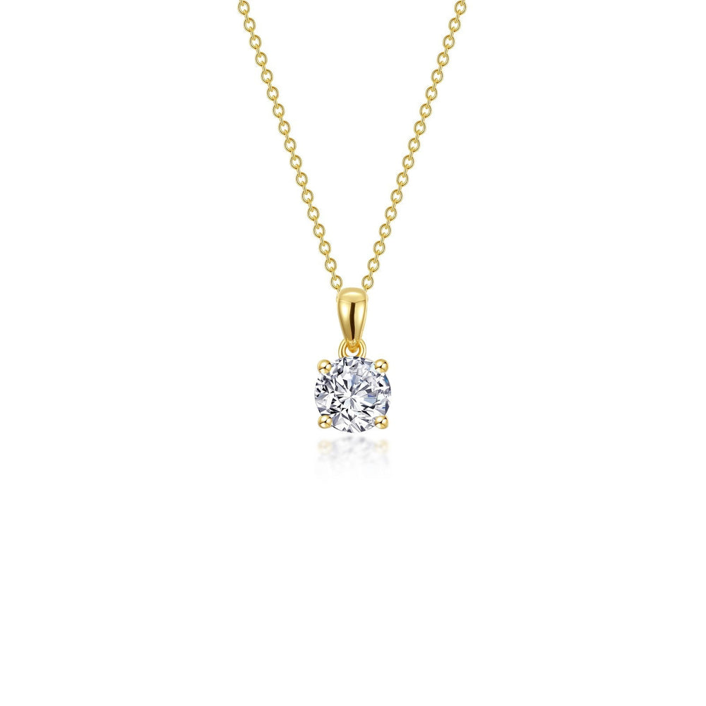 Lafonn Simulated Diamond 0.50ct 4 Prong Solitaire Necklace N0302CLG