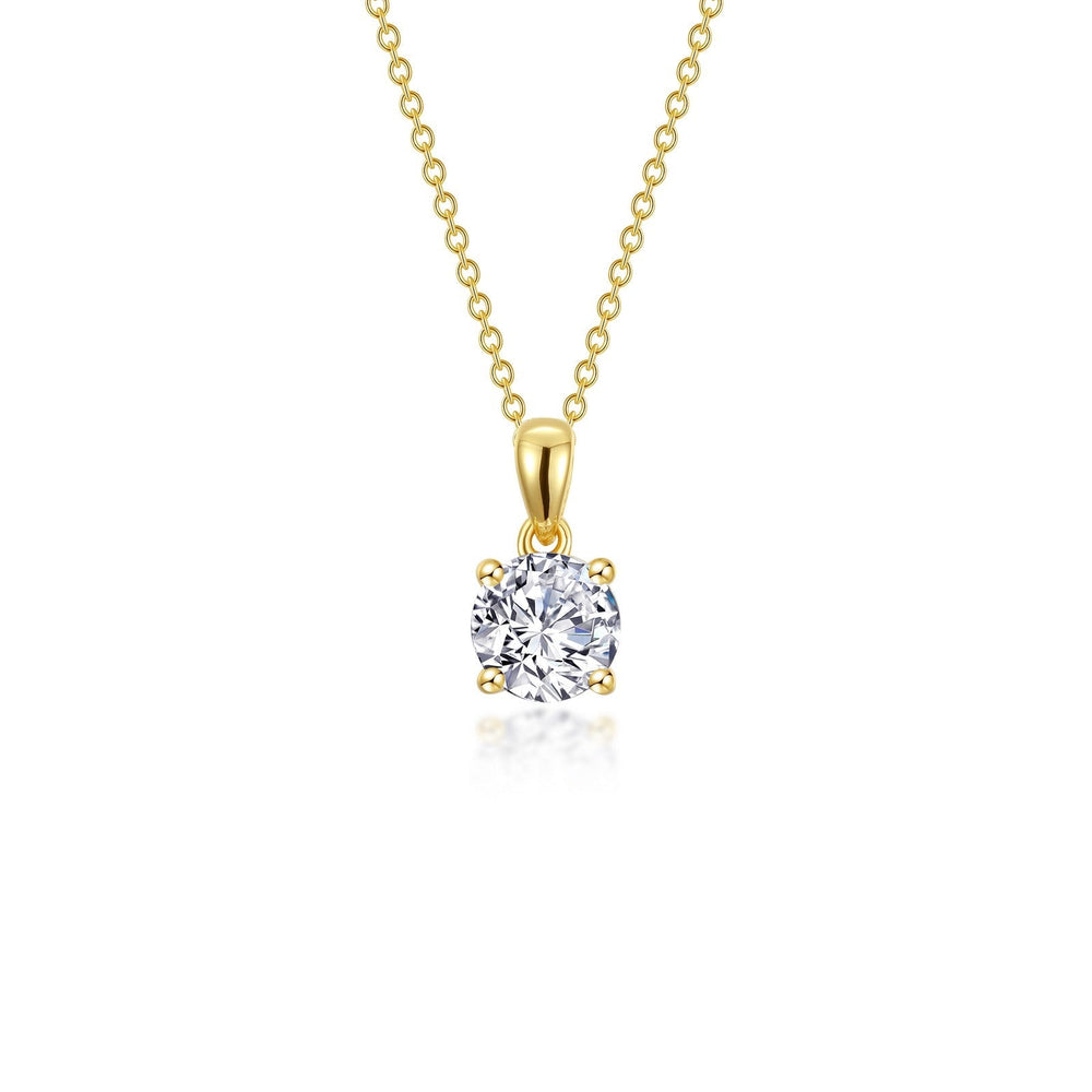 Lafonn Simulated Diamond 1.00ct 4 Prong Solitaire Necklace N0305CLG