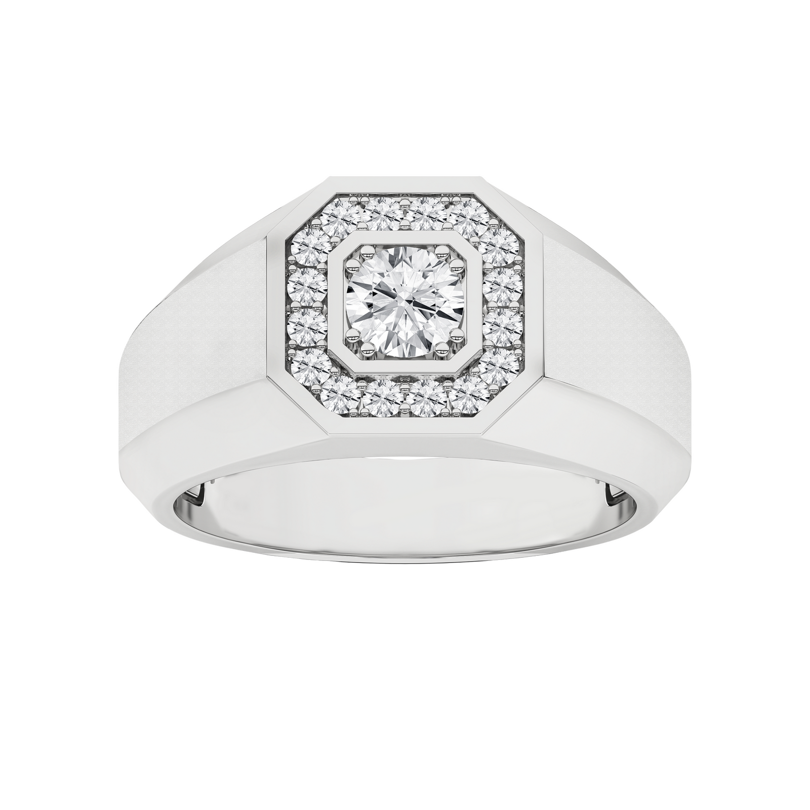 3/4 Carat Round Lab Grown Diamond 14K Gold Anniversary Ring
