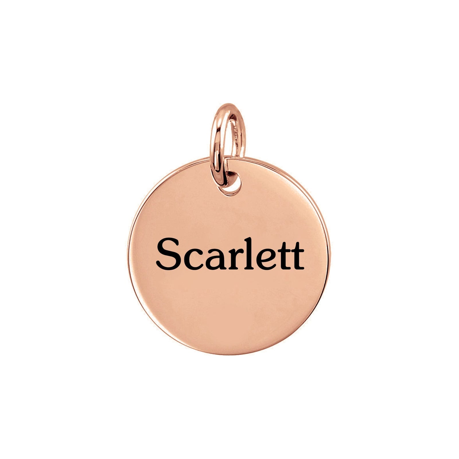 Personalized Small Disc Pendant