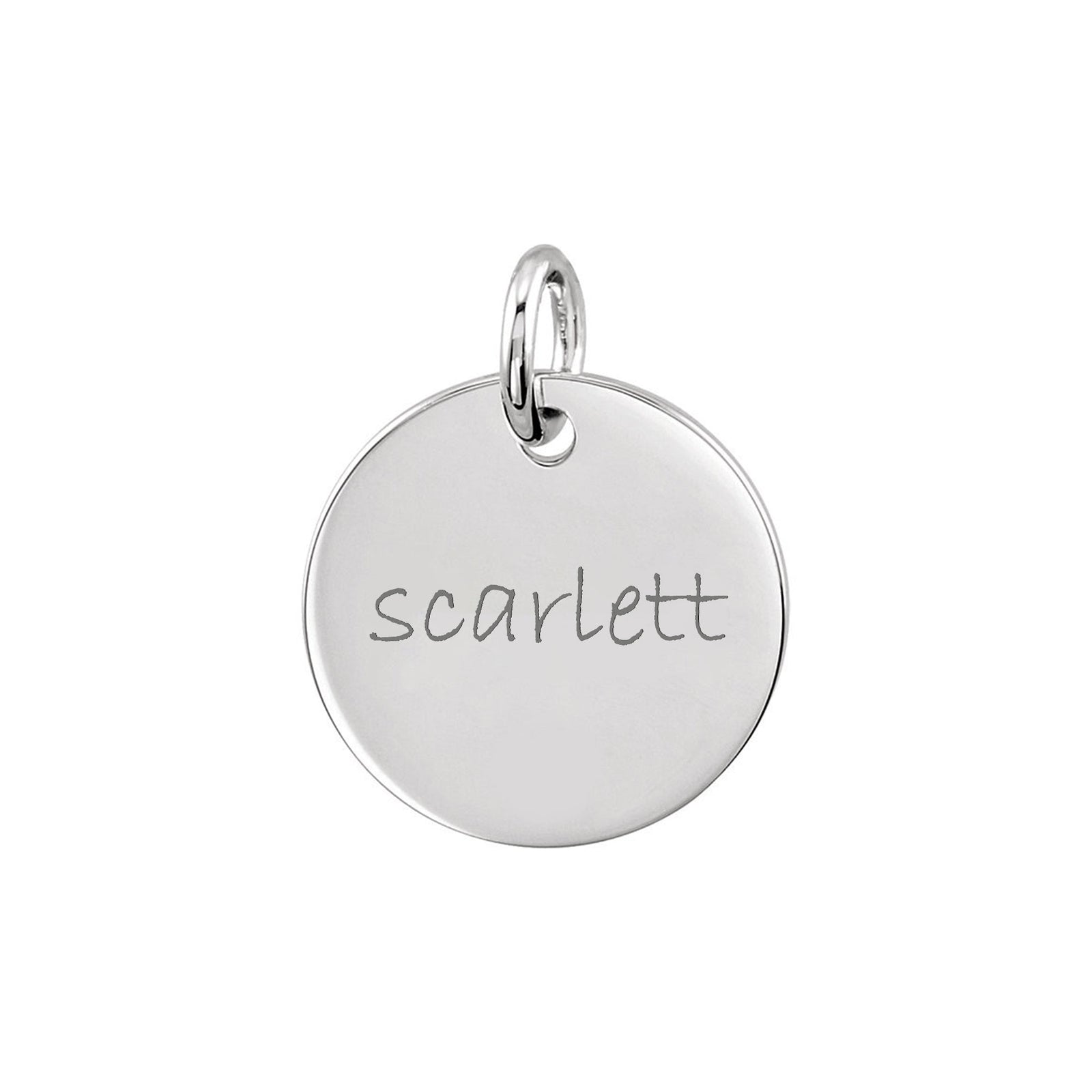 Personalized Small Disc Pendant