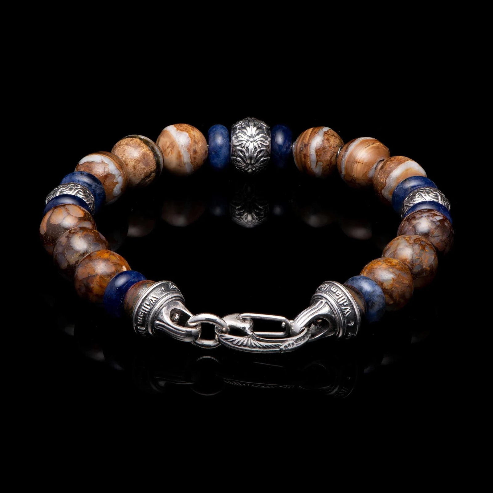 William Henry Sand and Sea Beaded Bracelet