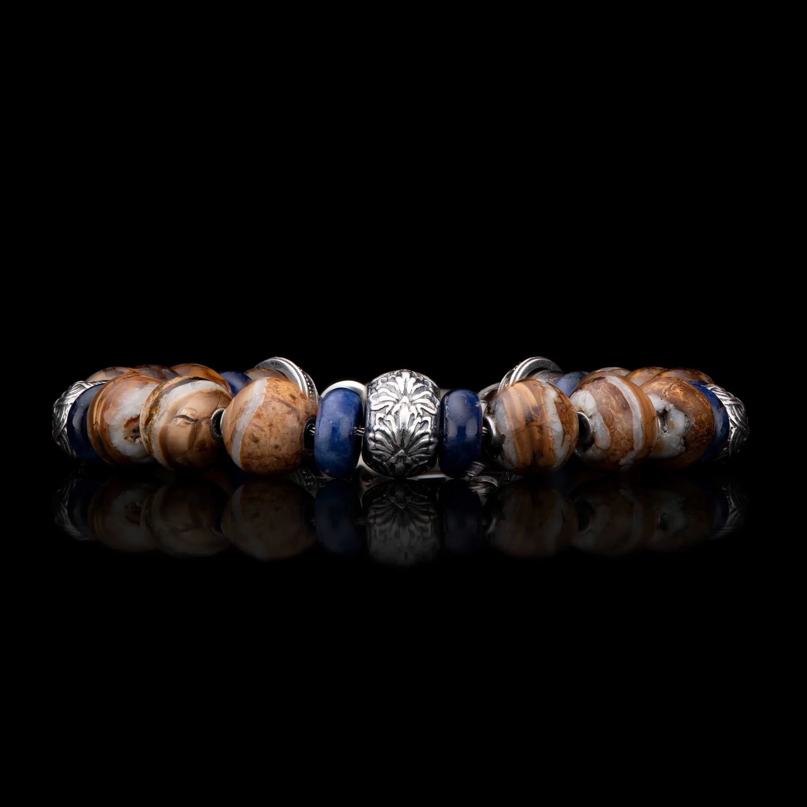 William Henry Sand and Sea Beaded Bracelet