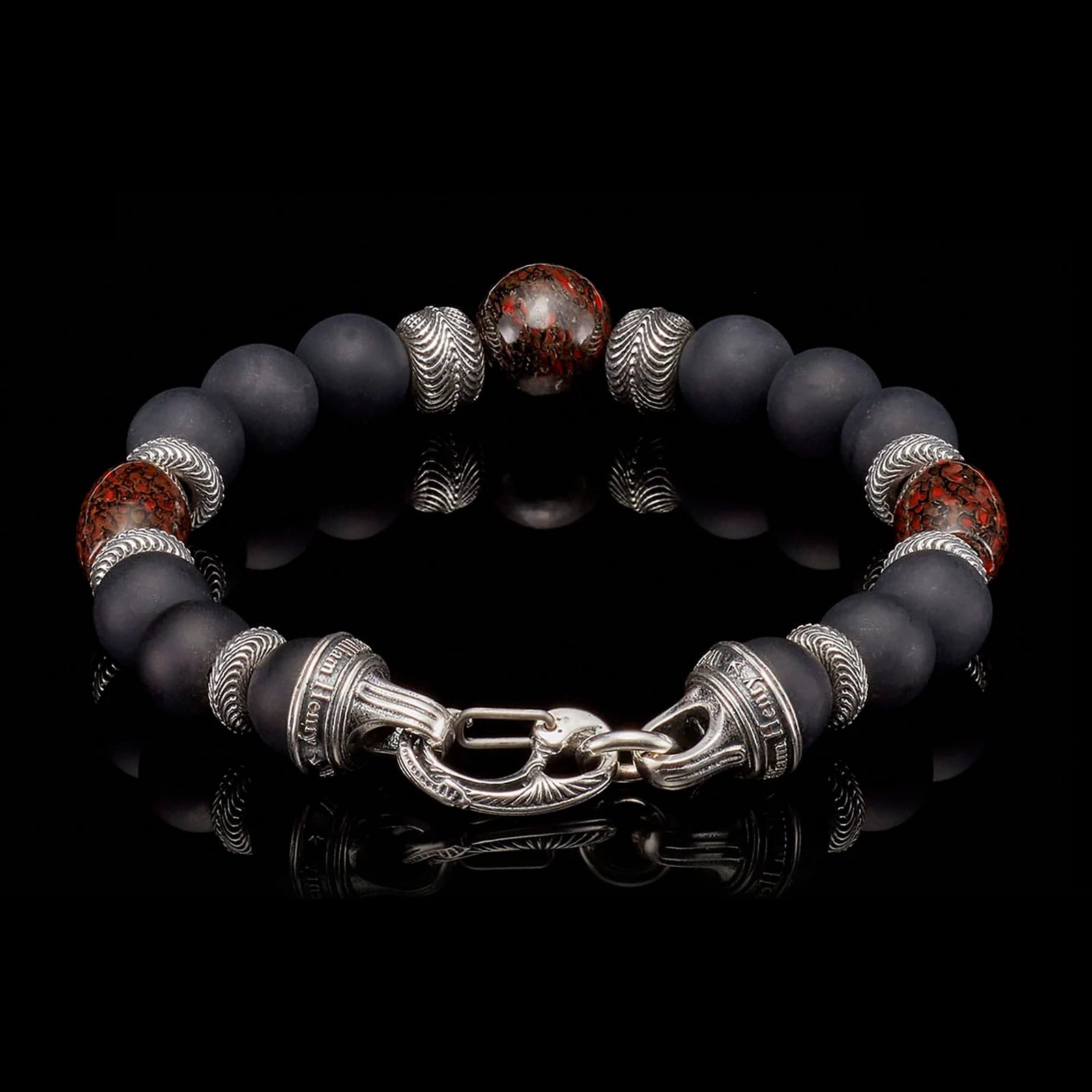 William Henry Magma Beaded Bracelet