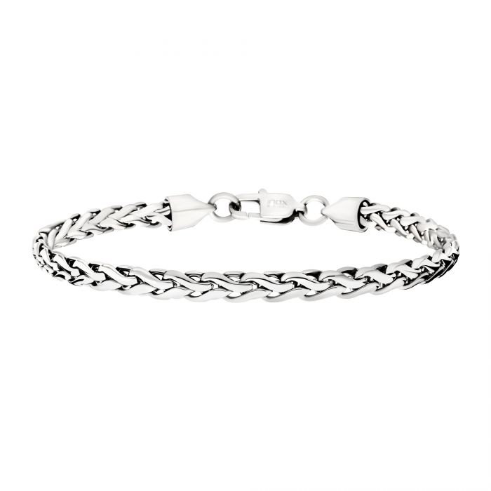 5mm Stainless Steel High Polish Spiga Chain 8.0" Bracelet NSTC2405-800