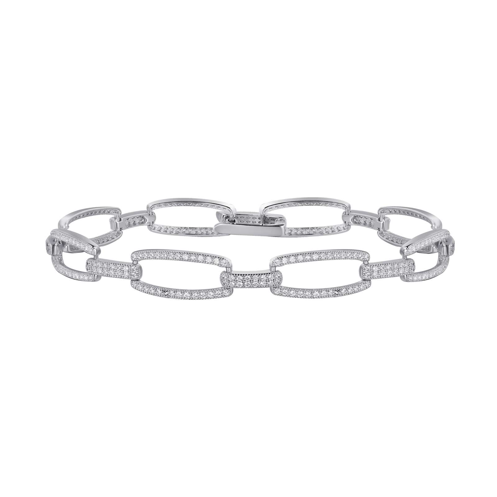 Lafonn Simulated Diamond Elegant Halo Link Bracelet B0006CLP