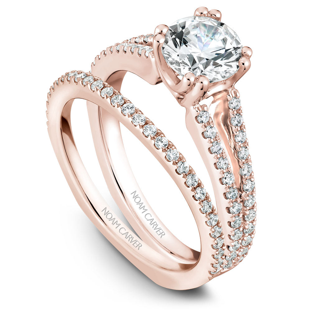 Noam Carver Split Shank Diamond Engagement Ring B001-03A