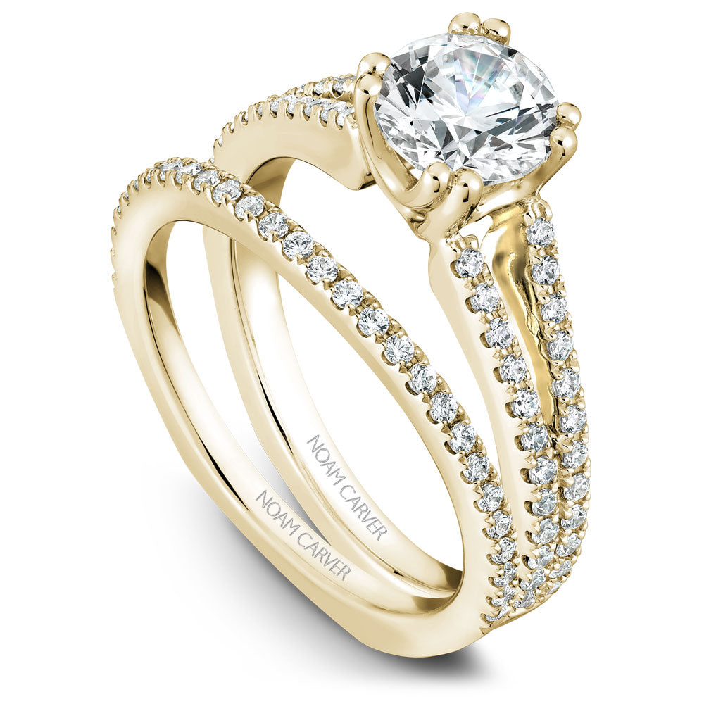 Noam Carver Split Shank Diamond Engagement Ring B001-03A