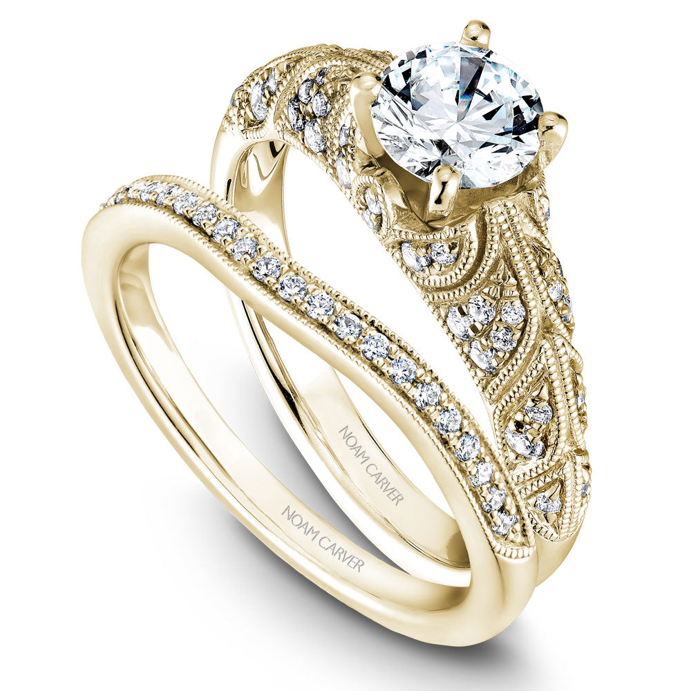 Noam Carver Vintage Inspired Diamond Engagement Ring B056-01A