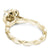 Noam Carver Scalloped Shoulder with Floral Halo Diamond Engagement Ring B085-01A