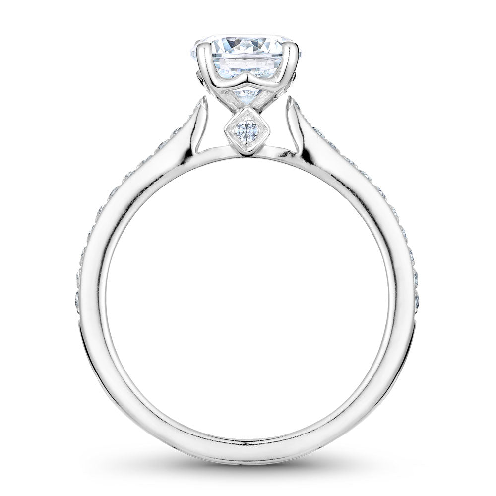 Noam Carver Diamond Engagement Ring with Diamond Detail Setting B141-01A