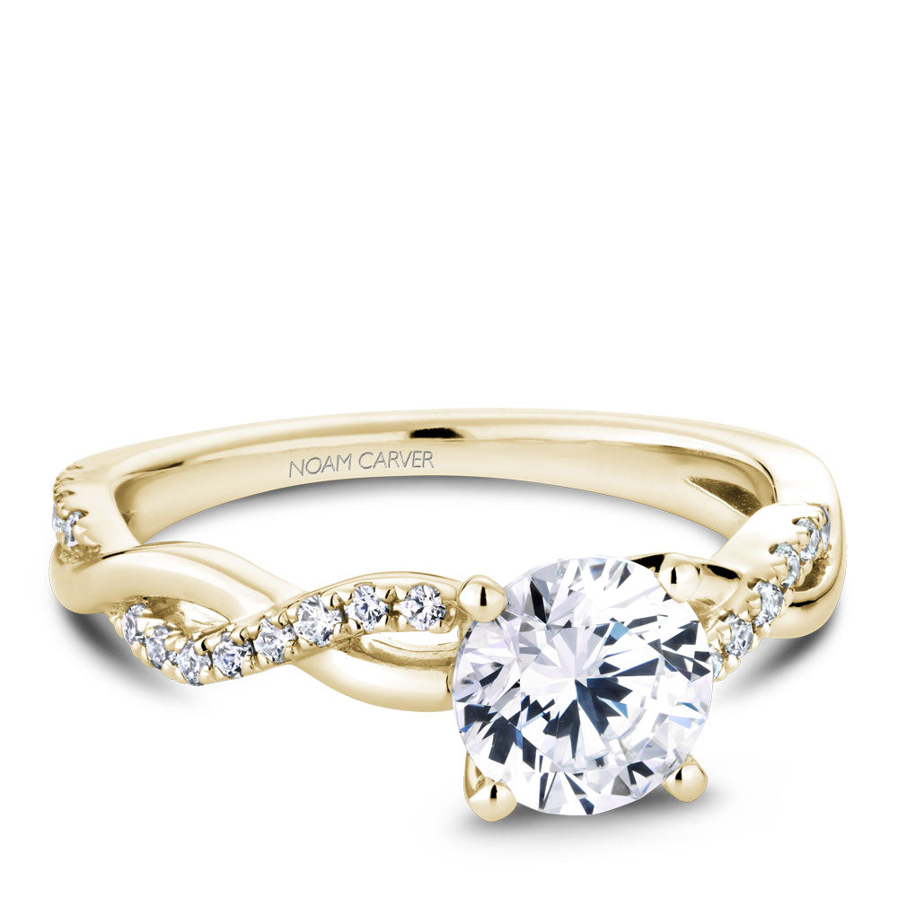 Noam Carver Diamond Twist Engagement Ring B185-02A