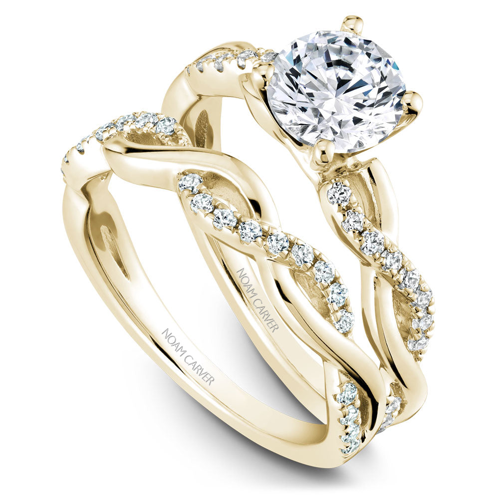 Noam Carver Diamond Twist Engagement Ring B185-02A