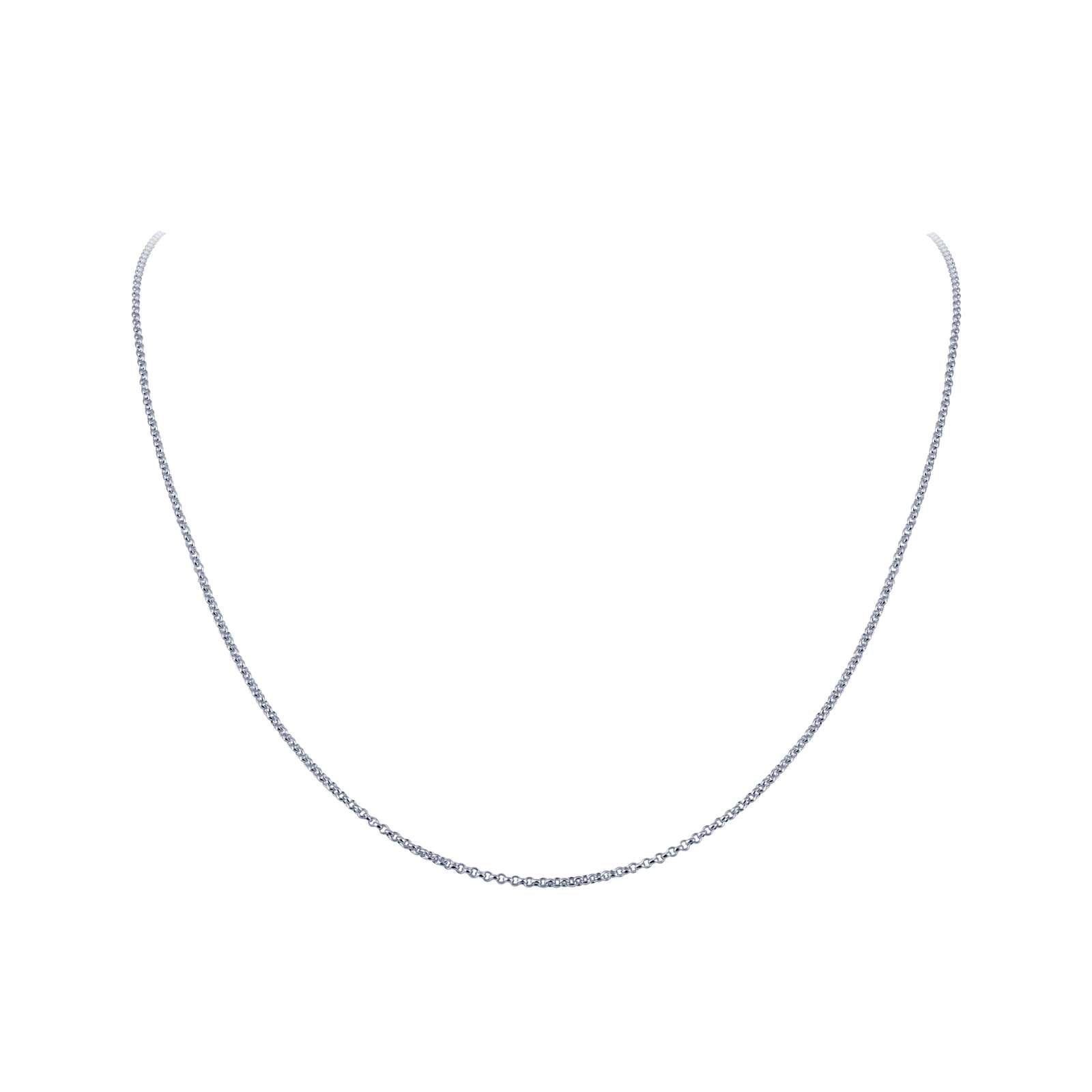 Lafonn Sterling Silver Birthstone Love Charm Adjustable Cable Chain CH00028P20