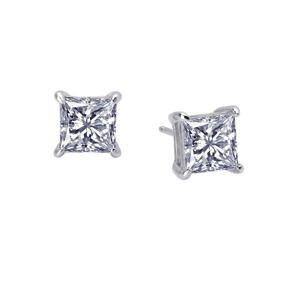 Lafonn Simulated Diamond 2.50ct Princess Stud Earrings E0115CLP