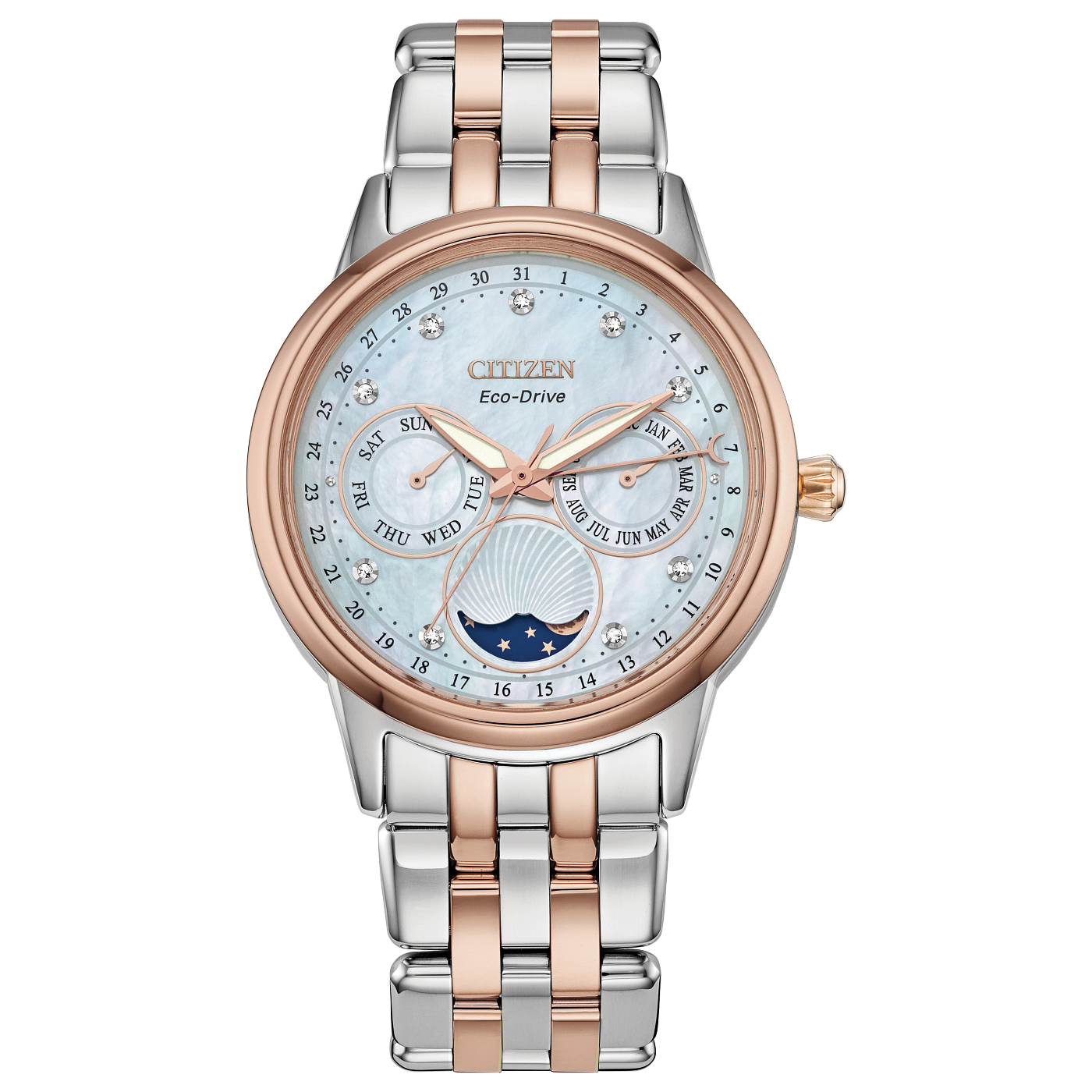 Citizen Eco-Drive Calendrier Moonphase FD0006-56D