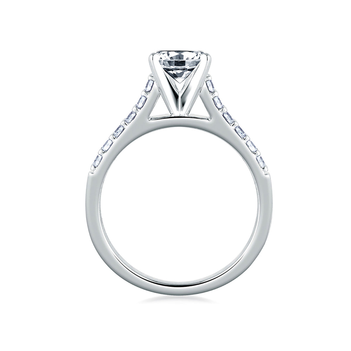 A.Jaffe Classic Cathedral Diamond Engagement Ring ME1353/30