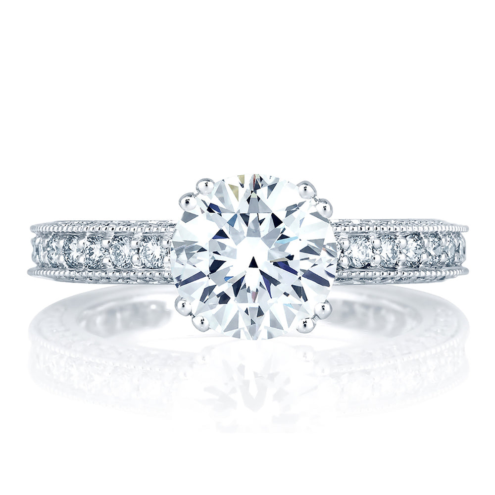 A.Jaffe Highly Intricate Art Deco Diamond Engagement Ring ME1465/84