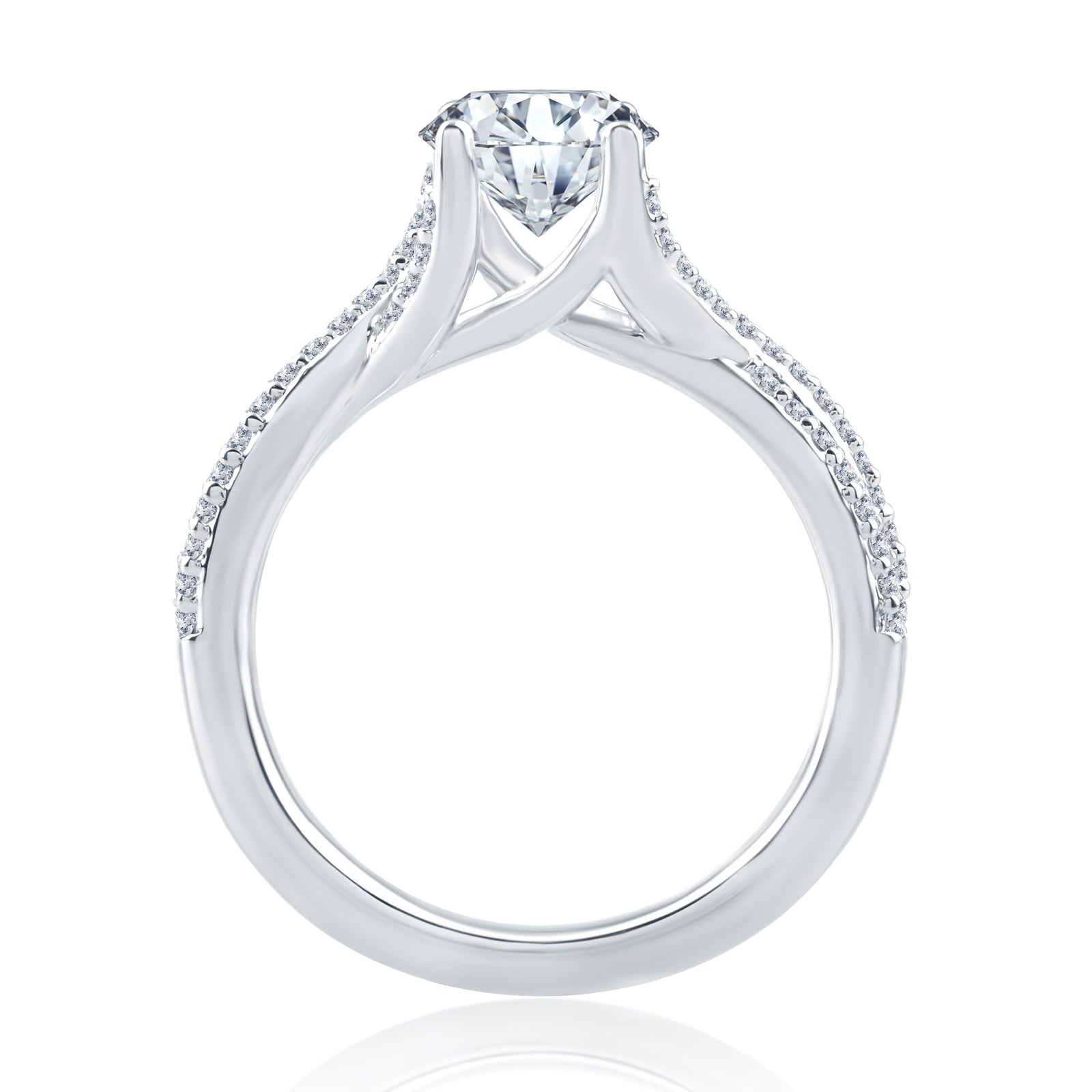 A.Jaffe Twisted Crossover Diamond Engagement Ring ME1822/126