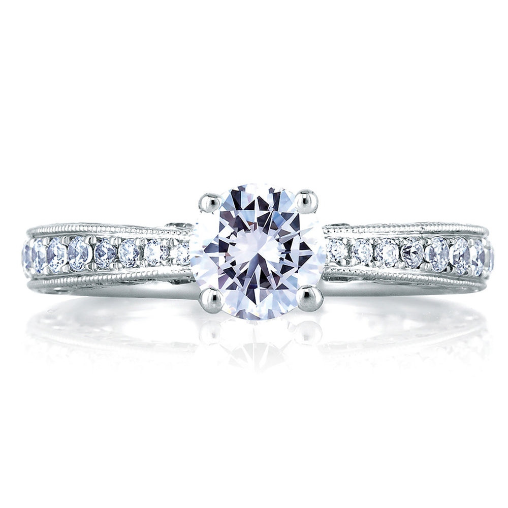 A.Jaffe Intricate Gallery Detail Diamond Engagement Ring MES453/138