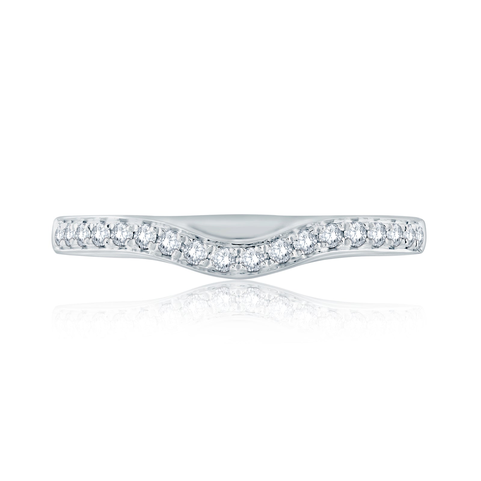 A.Jaffe Classic Contoured Diamond Wedding Band MR1640/14