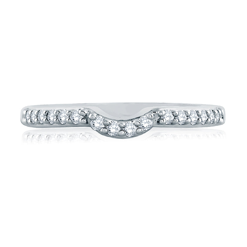 A.Jaffe Signature Contoured Diamond Wedding Band MRS103/22