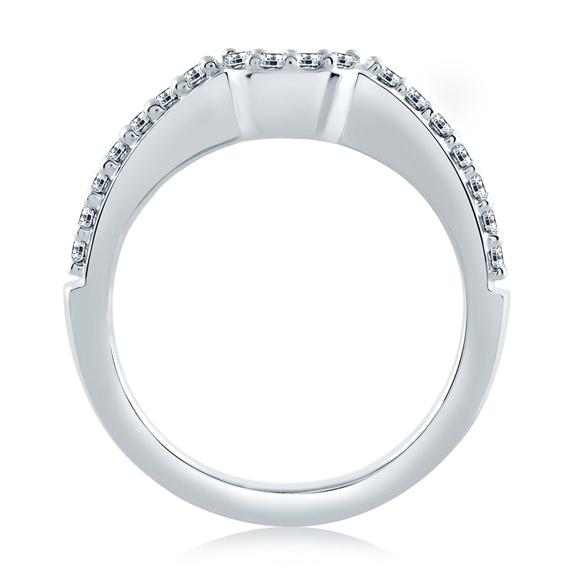 A.Jaffe Signature Contoured Diamond Wedding Band MRS103/22