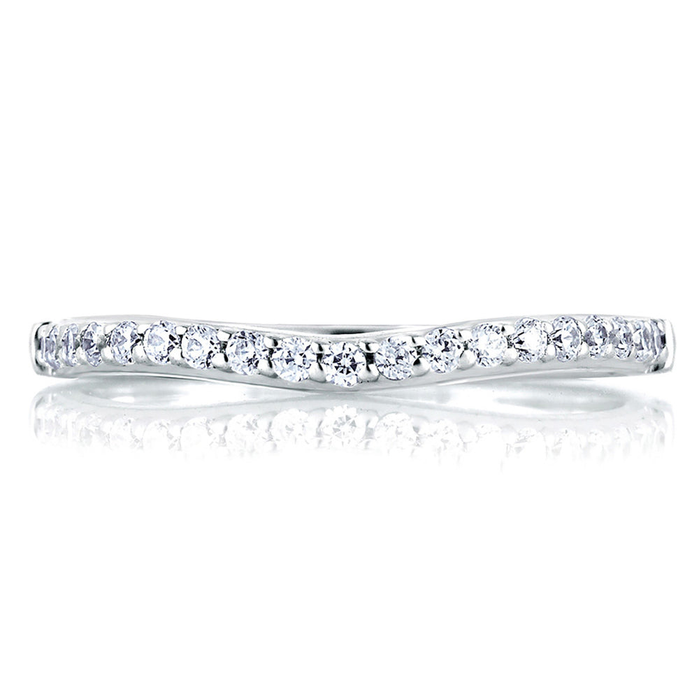 A. Jaffe Shared Prong Signature Diamond Wedding Band MRS144/24