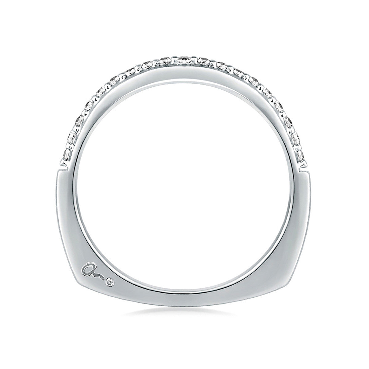 A. Jaffe Shared Prong Signature Diamond Wedding Band MRS144/24