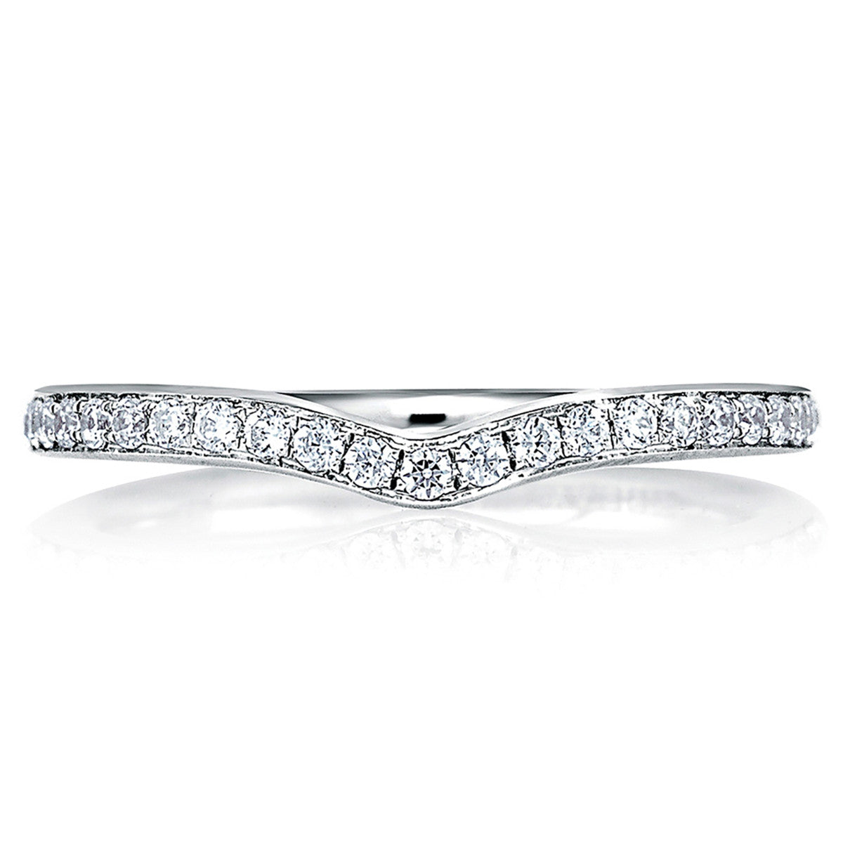 A. Jaffe Classic Contour Diamond Wedding Band MRS415/19