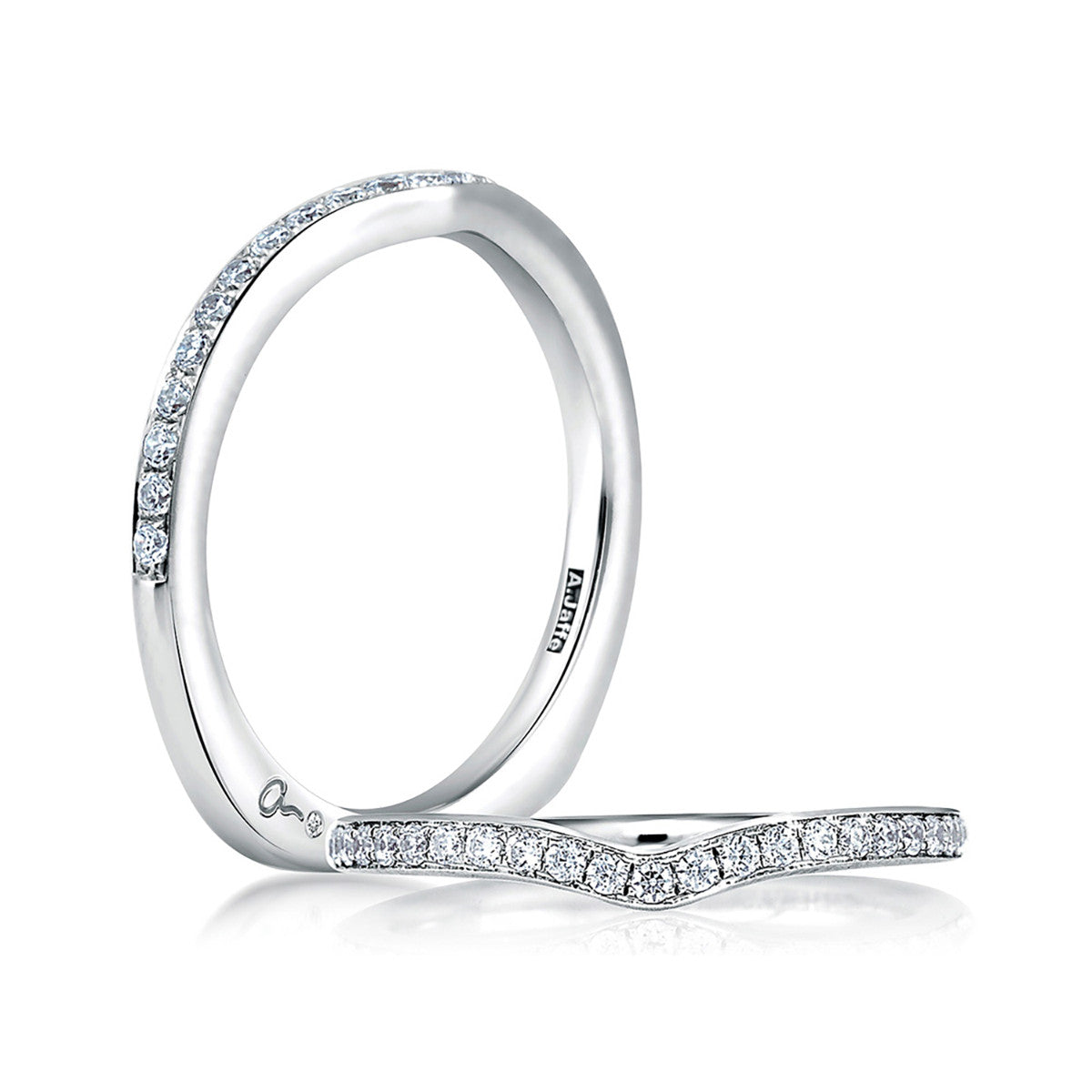 A. Jaffe Classic Contour Diamond Wedding Band MRS415/19