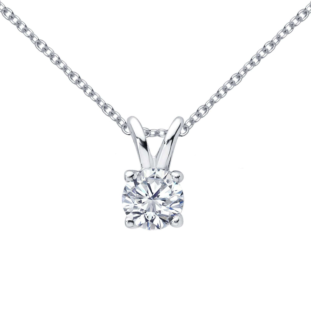 Lafonn Simulated Diamond 1.00ct Solitaire Necklace P2010CLP