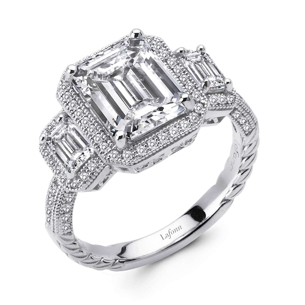 Lafonn Simulated Diamond Three-Stone Anniversary Ring R0070CLP