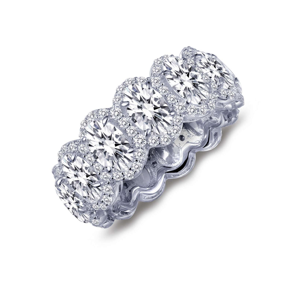 Lafonn Simulated Diamond Oval Halo Anniversary Eternity Ring R0137CLP