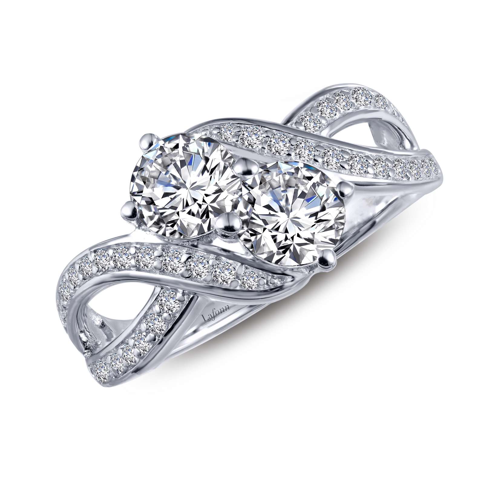 Lafonn Simulated Diamond Two-Stone Ring R0219CLP