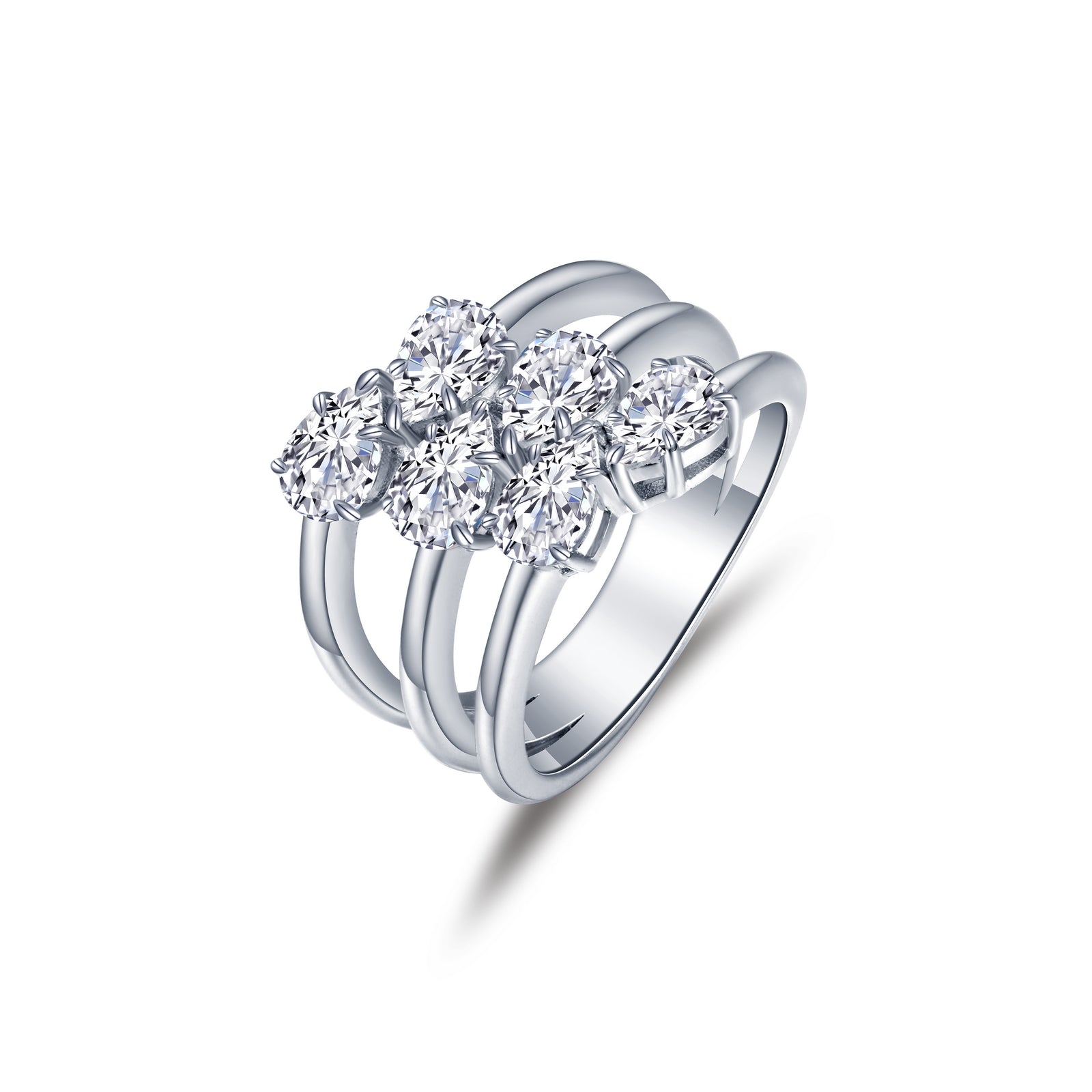 Lafonn Simulated Diamond Pear Open Cut Out Band R0499CLP