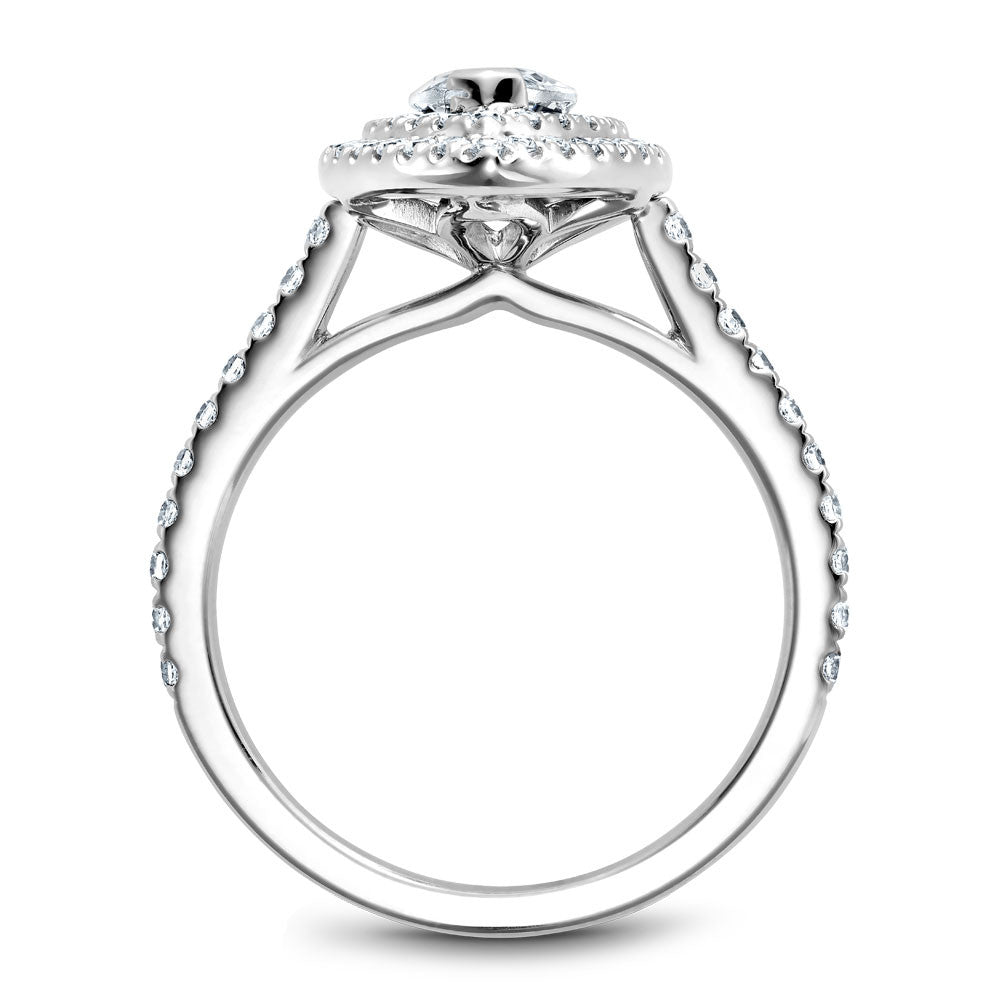 Noam Carver Double Halo Diamond Engagement Ring R051-07A