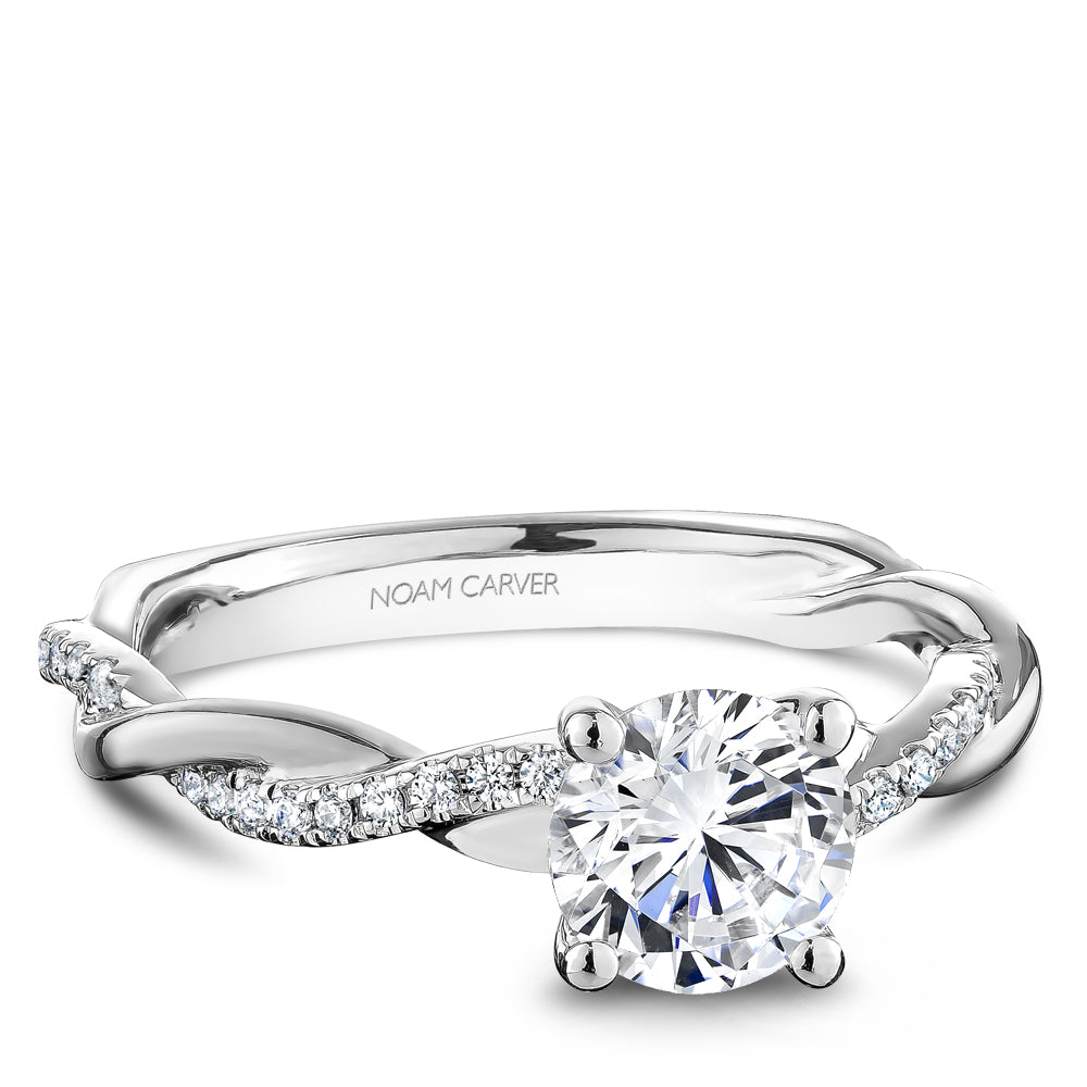 Noam Carver Twisted Diamond Engagement Ring R053-01A