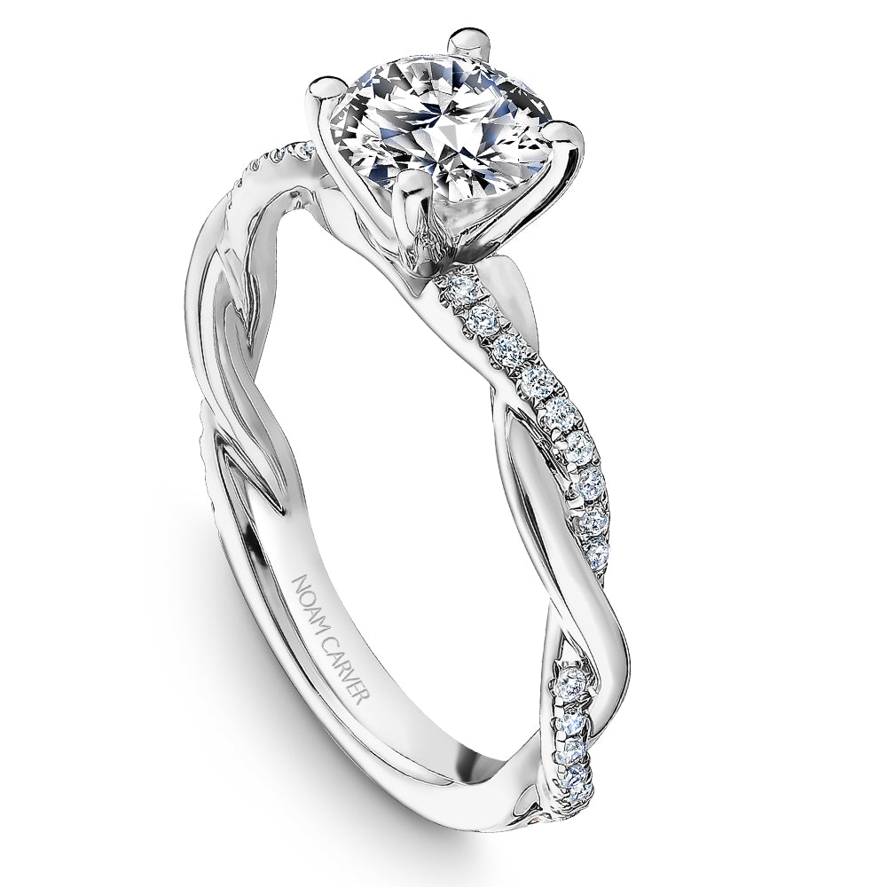 Noam Carver Twisted Diamond Engagement Ring R053-01A
