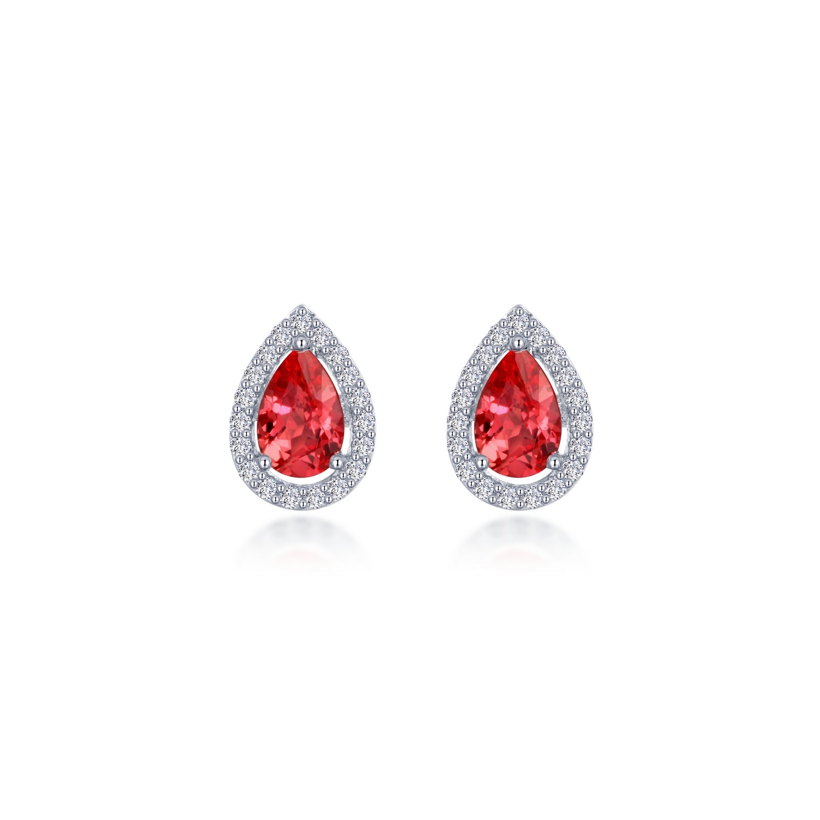 Lafonn Simulated Diamond & Fancy Lab Grown Sapphire Halo Stud Earrings SYE011RP00